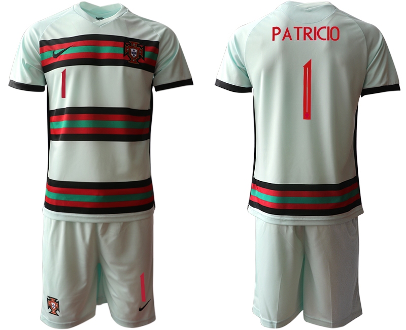 Men 2021 European Cup Portugal away grey #1 Soccer Jersey1->portugal jersey->Soccer Country Jersey